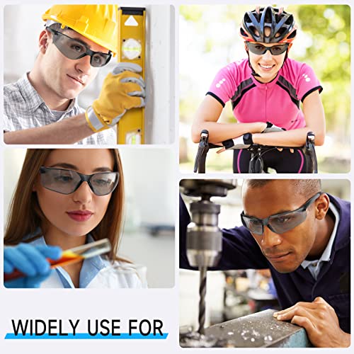 Salfboy 30 Pack Tinted Safety Glasses with ANSI Z87.1 Scratch Resistant Scratch Resistant Eyewear for Women Man Lab Goggles Eye Protection - color: 118-30 Gray