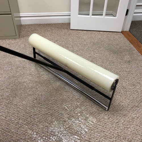 Zip-UP Carpet Protection Film - 24" x 50' Floor and Surface Shield with Self Adhesive Backing & Easy Installation - CPF2450