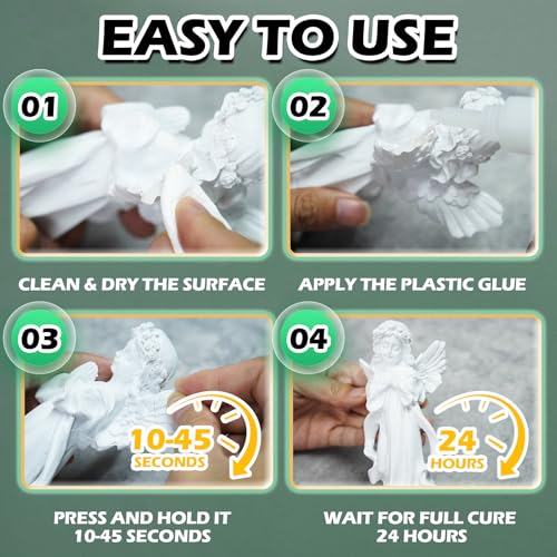 Plastic Super Glue Liquid, Clear Instant Cyanoacrylate Glue for Plastic Model 3d Printing PLA Airplane Miniatures Heavy Duty, All Purpose Superglue for Metal Rubber Wood Ceramic, Strong and Waterproof - size: 1oz-Thick