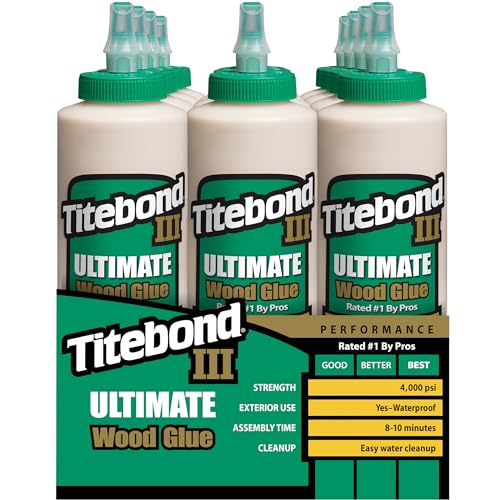 12-Pack of 16 Oz Franklin 1414 Titebond III Ultimate Wood Glue - size: 16 Oz