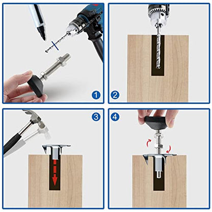 BORDSTRACT Furniture Leveling Feet, 4 pcs M8 Heavy Duty Height Adjuster Foot Feet Leveler Thread Size for Tables, Chair, Sofa, Workbench, Dresser, Bench, Cabinets(D40*M8*L30) - size: D40*M8*L30