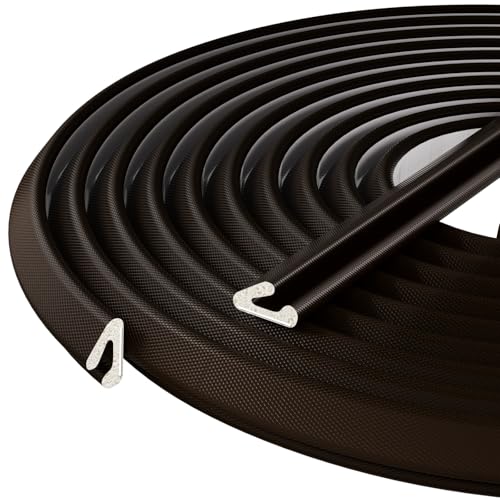V-Shaped Thin Weather Stripping Door Seal, 52.5FT Small Draft Stopper for Doors, Foam Door Gap Filler, Insulation Winter, Soundproof,Noise-Reducing, Light-Blocking, Weatherproof Tape for Doors - color: Brown, size: 52.5FT