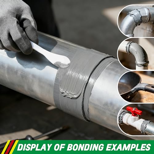 Heavy Duty Metal Glue, Waterproof Epoxy Casting Adhesive, Strongest Welding and Liquid Fillers for Metals Steel Iron Aluminum Plastics Ceramics Cement (Metal Glue 1 Pack)