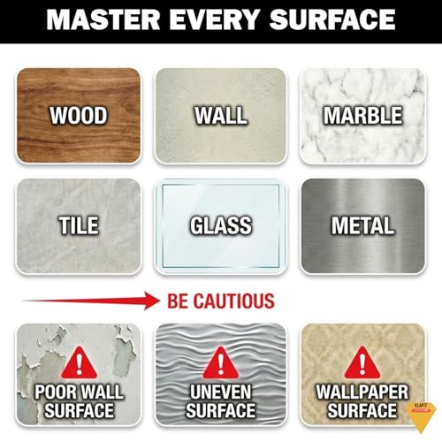 KLAPiT Super Tape Clear Double Sided Heavy Duty Adhesive 40in Enhanced Nano Technology Waterproof Mounting Tape Holds 90 lbs 2.28lb per Inch - style: 1Pc Pack