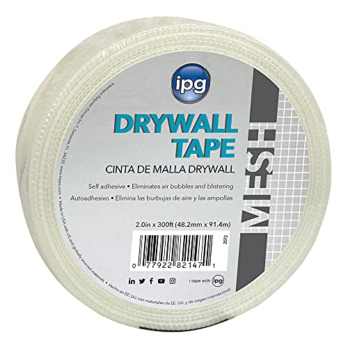 IPG Fiberglass Mesh Drywall Joint Tape, Seams Real Easy, 1.9" x 300 ft, (Single Roll) - style: Fiberglass Mesh