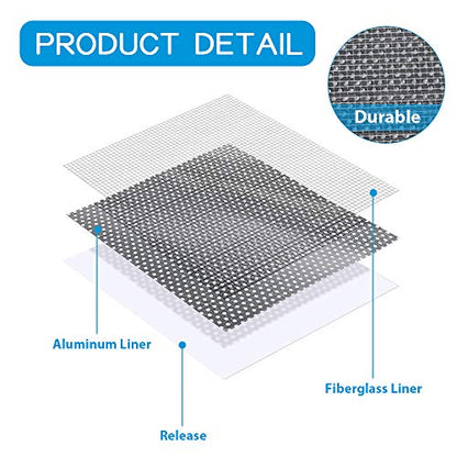Drywall Repair Patch 8 Inch 6 Pack, Safe Mend Wall Repair Self Adhesive Fiberglass Wall Repair Patch Kit, Aluminum Metal Sheetrock Ceiling Dry Wall Patch (8"x 8") - color: 8*8 INCH