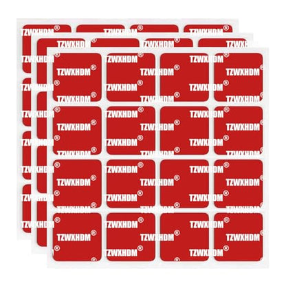 Heavy Duty Double Sided Tape, Heat-Resistant Heavy Duty Mounting Tape Kit, Strong Sticky Pads for GPS/DashCamera Suction Cup Mount (Square-1in-48pcs)