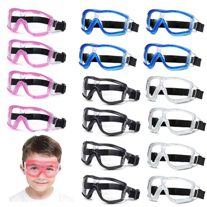 Kids Safety Goggles, Kids Lab Goggles,Soft silicone nose cushion and adjustable headband - color: Khaki