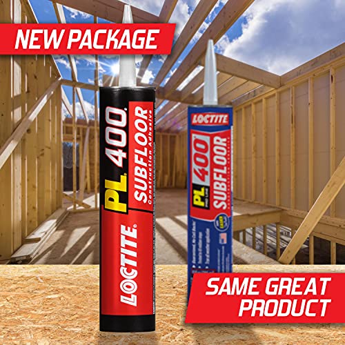 Loctite PL 400 Subfloor Heavy Duty Adhesive, 10 fl oz, Cartridge - size: Single/10 Ounce