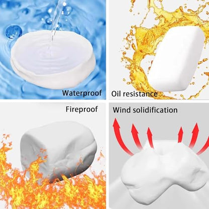 9PCS Waterproof Sealant Mastic,Repair Sealing Clay,Quick Mending Mud for Drain Connection for Drain Connection, Wall Hole, Air Conditioning Hole Seal Putty