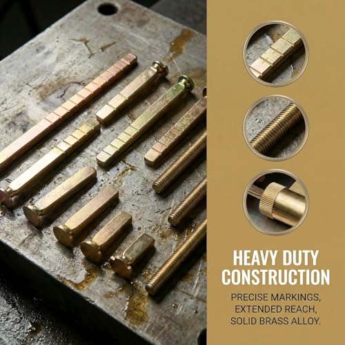 21-Piece Thick Door Lock Extension Kit – Adjustable Deadbolt Tailpiece Set for 1-4 Inch Doors – Fits SC1 SC4 KW1 Keyways – Long Screws – Heavy Duty Door Lock Repair Kit for Patio & Security Doors