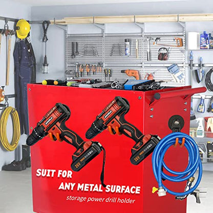 MUTUACTOR Magnetic Hooks Heavy Duty,Strong Anti-Slip Rubber Coated Magnet with Double Garage Hooks,Sturdy Utility Storage Hooks for Workbench Pegboard Garden Hose Toolbox(2PCS,J-Shape,Orange) - style: 2.6in Magnet J Hooks 2PCS