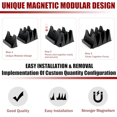 24 pcs Magnetic Modular Wrench Organizer Wrench Holder - Wrenchs Tool Organizers for Tool Drawer Storage, Wrenchs Rack with Metric SAE Labels, Tool Storage Set Holder Festival for Mechanics - style: 24 PCS