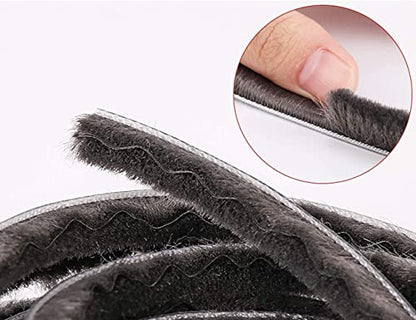 Weather Stripping Door Seal - Seals 5m (16ft) Soundproof, Draft & Dustproof Strip for Doors, Windows, Cabinet Doors with Noise Cancelling Window Inserts 5mm x 12mm (0.197 x 0.472 Inch) Gray - size: 5 mm x 12 mm