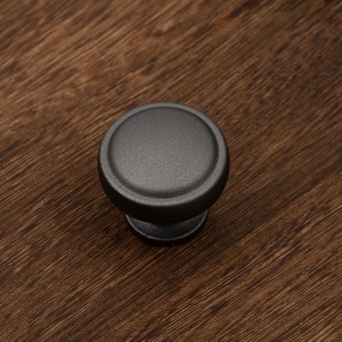 Brushed Bronze Solid Alloy Cabinet Knob Soft-Touch Color 30 Pack Round Knurled Cabinet Handle Hardware Drawer Pulls (20, Soft-Touch Gray) - color: Soft-Touch Gray