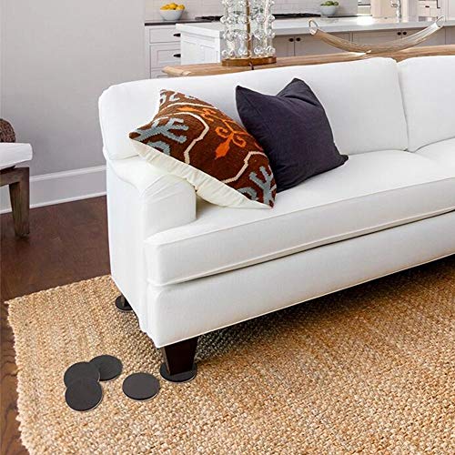 Yelanon Furniture Sliders, 20pcs-3 1/2” Felt Furniture Sliders for Carpet, Furniture Pads Hardwoods Floors, Heavy Furniture Movers Sliders, Reusable Moving Pads, Floor Protectors for Carpet - size: 10pcs 3.5'' sliders & 10pcs 3.5'' felt sliders