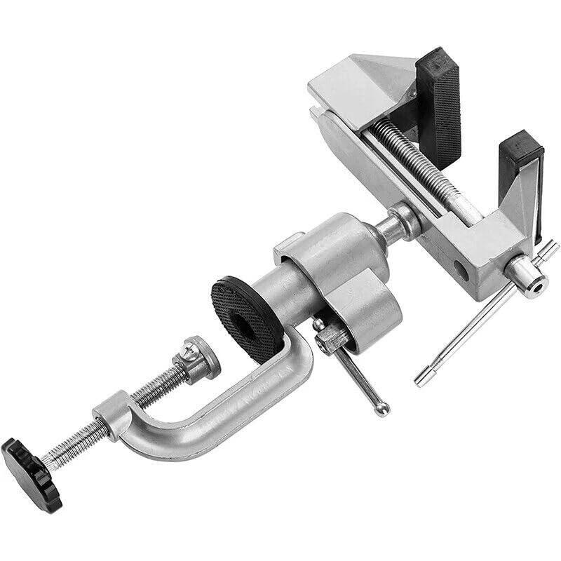 Swivel 3" Universal Table Vise – 360° Rotation, Adjustable Clamps, Ideal for Workbench, Jewelry, Model Making, and More