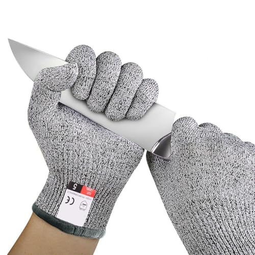 Premium Cut Resistant Gloves - Level 5, Ambidextrous, Washable - color: Grey, size: X-Large