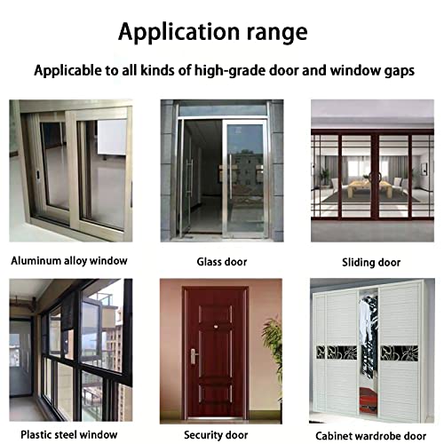 Weather Stripping Door Window Seal Strip 33 Ft, Selfadhesive Strong Adhesion, soundproofing, Draft Blocker, Dustproof, Suitable for Doors and Windows Cabinet Doors, 0.35 Wide X 0.35 Inch Thick, Gray - size: 33ft, 0.35'' Wide X 0.35'' Thick