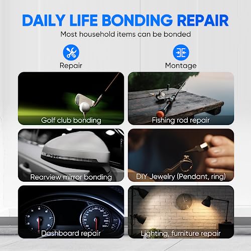 vicpricme Plastic Glue, 1.76oz Clear epoxy Glue, All Purpose Repair Glue, can Bond Metal, Wood, Glass, Fiberglass, Carbon Fiber, Most Plastics, Rubber (3) - size: 30Min glue 3pcs