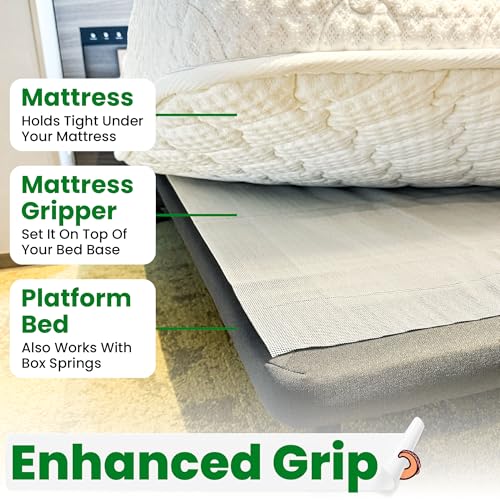 ECOHomes Non Slip Mattress Gripper Pad Stop Mattress, Keep Topper from Sliding - Anti Slip Grip Pads Holder Stop Couch Cushion, Sofa Cushions, Patio & Furniture to Prevent Sliding (King/Cal King) - size: King / Cal King