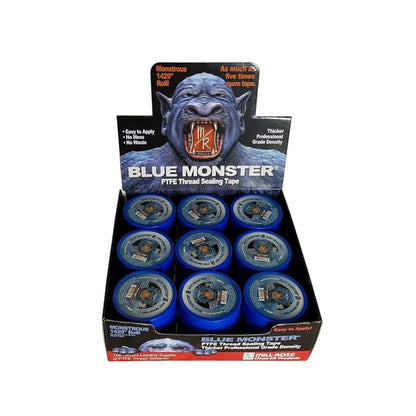 Blue Monster Teflon Tape 1/2 Wide 1,429" Long - Case of 45 Rolls