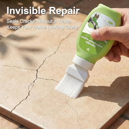 Waterproof Sealant, 12.3 oz Invisible Waterproof Agent for Roof, Walls, Terrace, Driveway, Clear Indoor/Outdoor Protective Sealant
