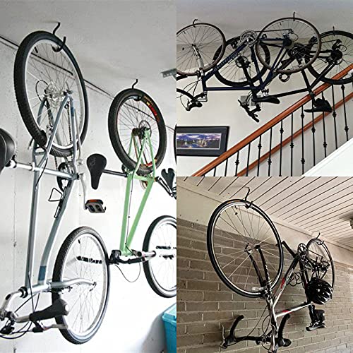 12PCS Heavy Duty Bike Storage Hooks Bicycle Wall Mounted Hooks Large Screw Hooks for Wall,Ceiling