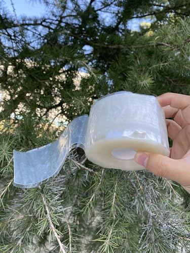 Silicone Rubber Tape, Clear 2-Inch x 36-Feet, Adhesive Tape for Plumbing, Waterproof, Heat Resistant, Self-Fusing, Electrically Insulating, Hand Tool Grip - color: Clear, size: 2-Inch x 36-Feet