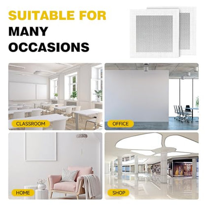 12 X 12 Inch Drywall Repair Kit - Heavy Duty Self-Adhesive Mesh Drywall Repair Patch for Large Holes in Wall and Ceiling, Wall Patch Repair Kit with Scraper and Sandpaper - Dry Wall Patch Kits