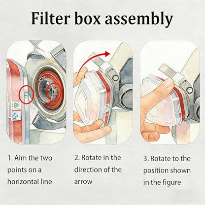 410 Paint Mask, Respirator Mask with Filters Gas Mask for Painting, Sanding, Spraying