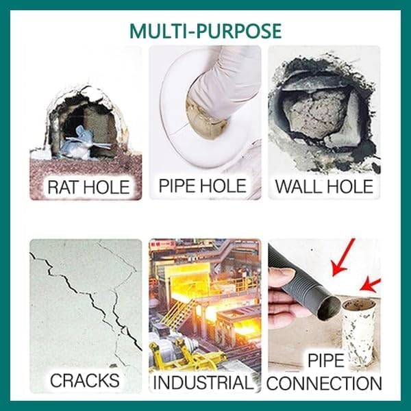 Waterproof Sealant Mastic, 2024 New Seal, Waterproof Repair Sealing Clay, Quick Wall Mending Mud for Drain Connection, for Holes and Gaps Wall Filler (3)