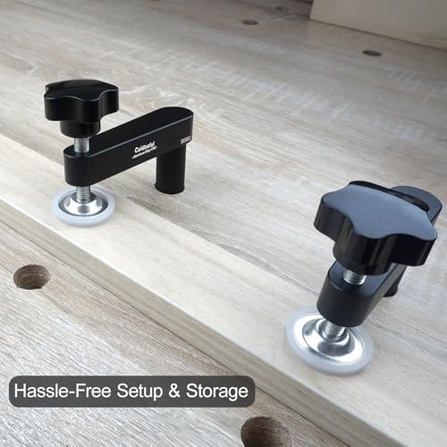 2-Pack 3/4" Bench Dog Clamps, Dog Hold Clamp Secure Woodworking Clamps For Woodworking, Anti-Twist, Compatible with 19mm Workbenches, for Craftsmen & DIYers