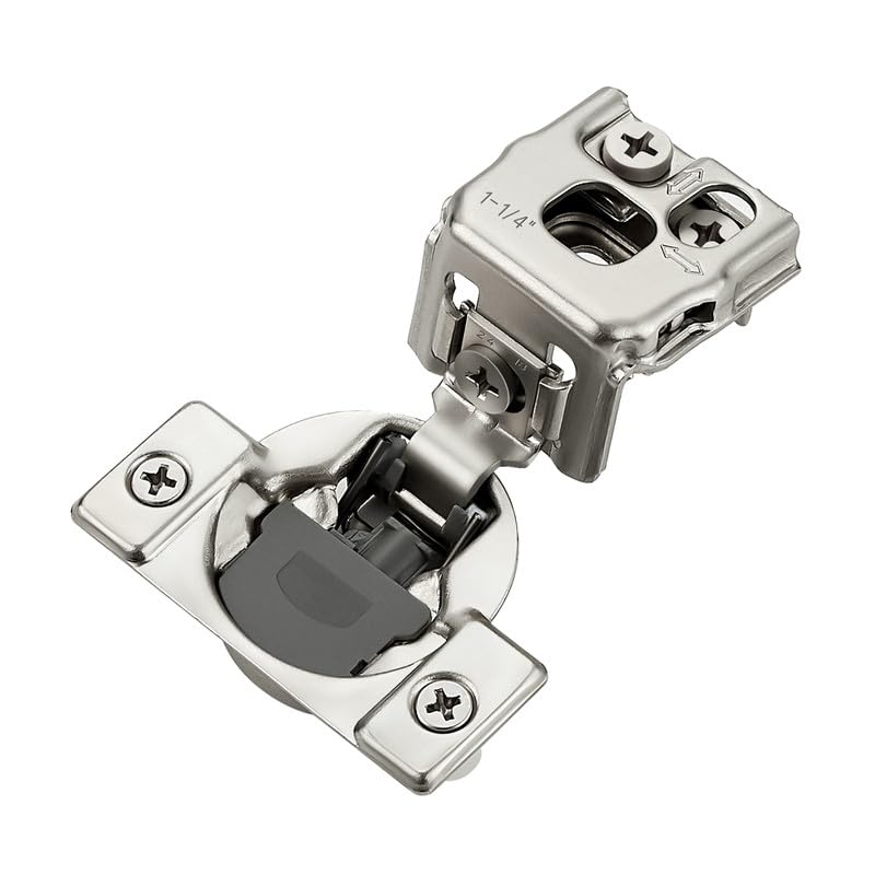 HOME EDIT 2 Pack 1 Pair 1-1/4 inch Overlay Soft Close Cabinet Hinges for Kitchen, Stainless Steel Three-Way Adjustable, Concealed Self-Closing Door Hinges - size: 1-1/4 inch Overlay