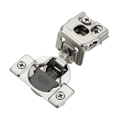HOME EDIT 2 Pack 1 Pair 1-1/4 inch Overlay Soft Close Cabinet Hinges for Kitchen, Stainless Steel Three-Way Adjustable, Concealed Self-Closing Door Hinges - size: 1-1/4 inch Overlay