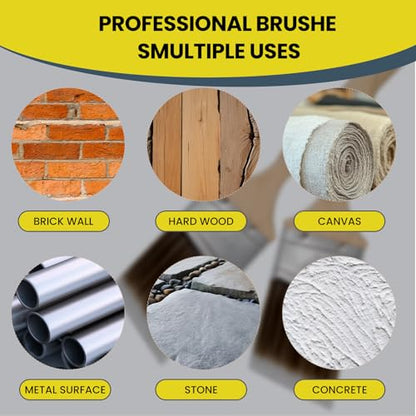 Mister Rui Paint Brush Set, 4 Pack Angle Brushes Professional Trim, Cabinet & Wall Paint Brushes for Oil, Latex, Synthetic Bristles, No Shedding - size: 4PCS, 0.6", 2" Short 2, 2.5"