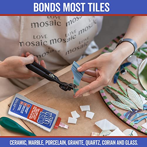 Weldbond Multi-Surface Strong Glue – Fast Drying Glue for Wood, Tile, Ceramic, Pottery, Glass, Metal & More – Heavy Duty Adhesive for Mosaic, Crafts, Wood Working & Repairs – 14.2oz (420ml), 4 Pack - size: 4-pack