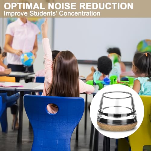 Chunful 32 Pcs Chair Leg Floor Protectors TPE Classroom Chairs & Desks Leg Covers with Quiet Felt Sliders Prevent Floor Scuffs & Scratches Desks Foot Caps Pads Teacher Classroom Supplies (Beige) - color: Beige