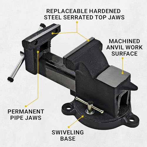 Yost Vises 910-AS 10" Heavy Duty Steel Bench Vise - size: 10", style: Heavy Duty