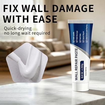 Drywall Repair Kit with Scraper, 2026 New Wall Mending Agent for Holes, Cracks, Small Damage, Quick Easy Solution for Home Wall Efficient Patch Repair (2 pcs) - color: 2 pcs
