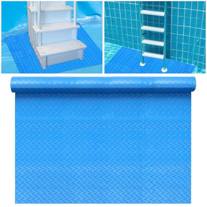 36"x36" Swimming Pool Ladder Mat Protective Swimming Pool Step Pad Protects Vinyl Pool Liner for Above Ground Swimming Pool Ladder Pad Compatible with Pool Step Ladder - size: 36"x36"