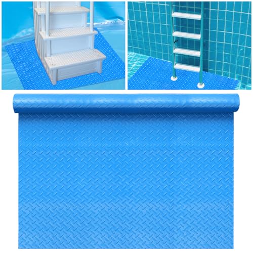36"x36" Swimming Pool Ladder Mat Protective Swimming Pool Step Pad Protects Vinyl Pool Liner for Above Ground Swimming Pool Ladder Pad Compatible with Pool Step Ladder - size: 36"x36"
