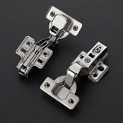 Ravinte 4 Pack 2 Pairs European Kitchen Cabinet Hinges Soft Close Insert Cabinet Door Hinges Heavy-Duty Frameless Adjustable Concealed Cabinet Cup Hinge - size: Insert