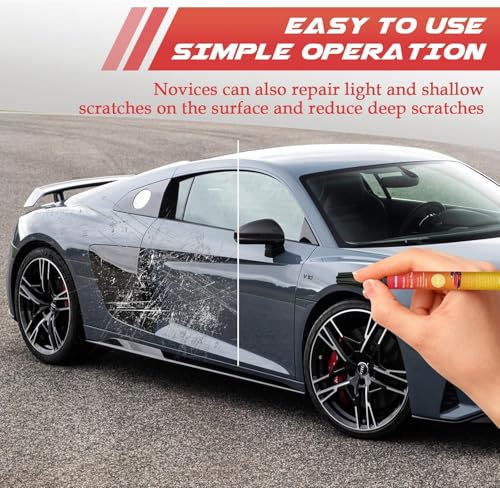 2Pcs Magic Car Scratch Removal Pen, Black Cars Magic Pen for Car Scratches & Weatherproof Touch Up Paint Pen Car Scratch Remover Pen for dark Car -The Magic Pen black Cars