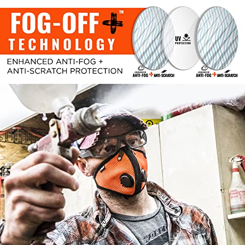 Ergodyne Skullerz ODIN Anti Scratch Safety Glasses, Anti-Fog, ANSI z87.1 - color: Clear