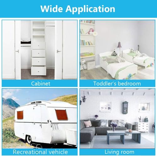 WINONLY Door Stopper, Magnetic Door Stop, Stainless Steel, Magnetic Door Catch, 3M Double-Sided Adhesive Tape, No Drilling, Screws for Stronger Mount, Hold Your Door Open, 1 Pack to Have a Try - style: 1 Pack-Silver