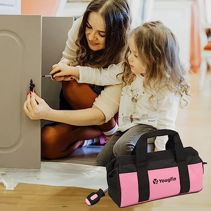 Pink Tool Set, 215 Pcs Lady's General Home Repairing Tools Kit For Girls & Women With Portable Bags, Includes All Essential for Home, Garage, Office and College Dormitory Use, Pink & Black - style: 215Pcs(Pink)
