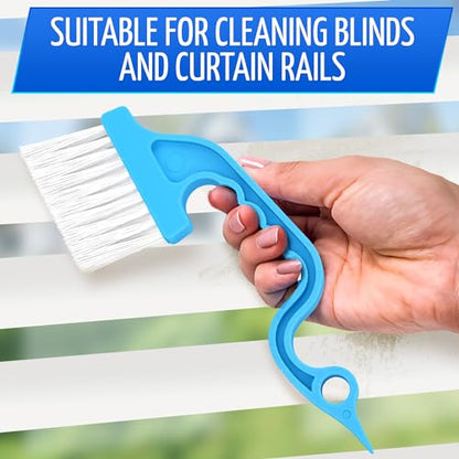 Cleaning Brush Window Mold Cleaner - Window Track & Sill Cleaning Tool, Deep Clean Scrubber for Sliding Doors & Windows Grooves, Household & Car Detailing Brush Kit - color: Blue 1 Pcs
