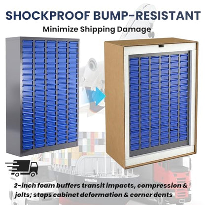 100 Drawers - Part Cabinet, Shelves & Label Stickers - Bolt and Nut Organizer Bolt Bin Cabinets, Durable Steel Tool Storage Cabinet for Garage/Workshop Small Parts/Hardware Organization - style: 100 Drawer