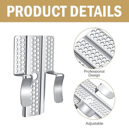 moonoom 12 Pack Drywall Repair Clips, 1/2 inch Drywall Fastener Clip with 24 Screws, Stainless Steel Wall Patch Clips for Damaged Walls Repairing - color: 12 Pcs